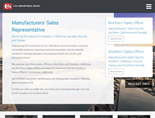 Tablet Screenshot of calindustrial.com